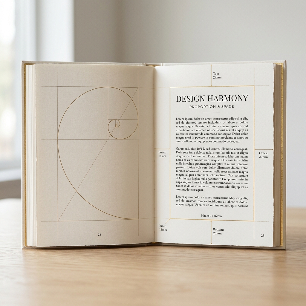 Editorial layout details and publication spreads